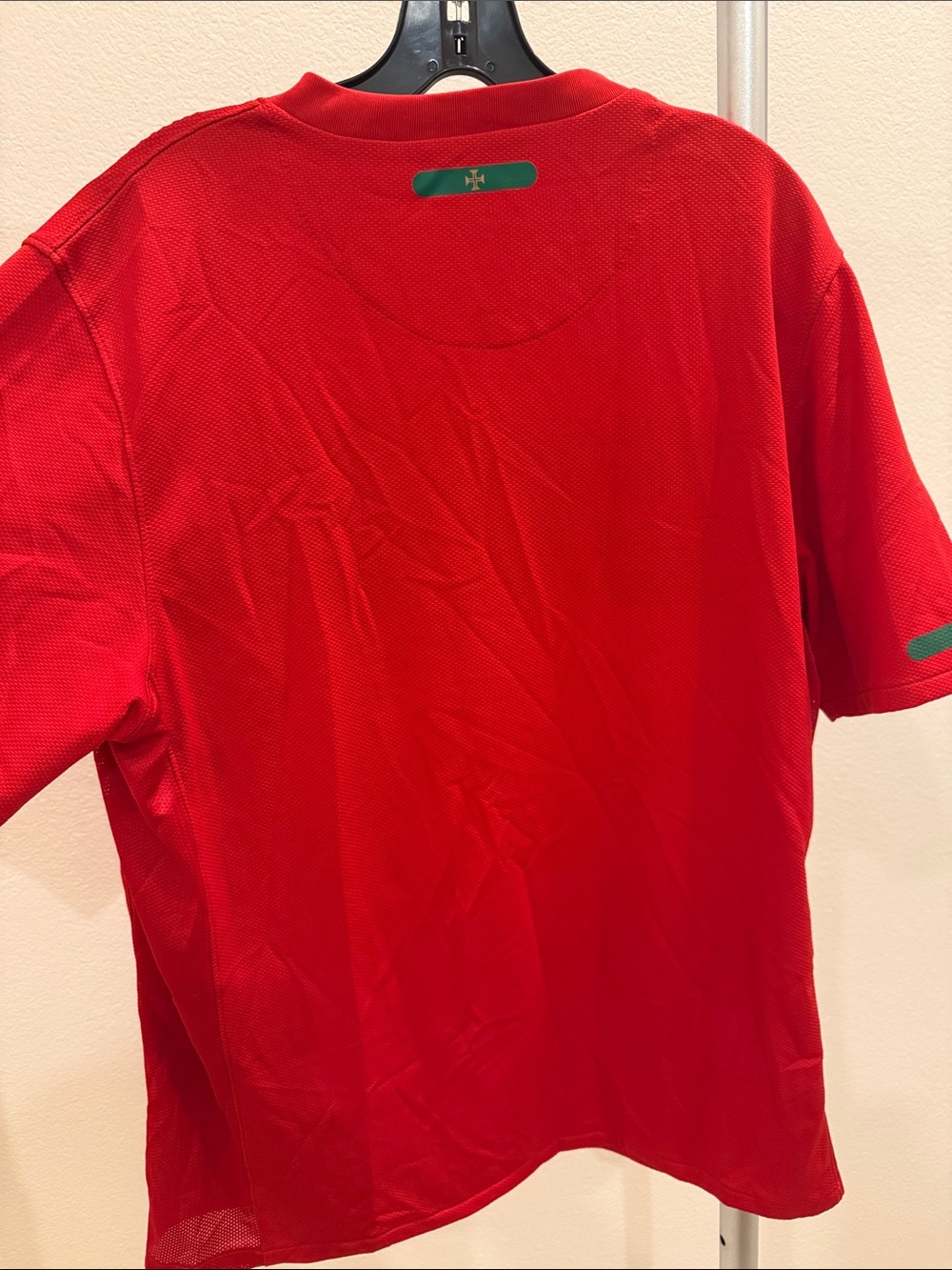 Nike Men’s Portugal Soccer Jersey with Green Chest Band - Picture 9 of 9